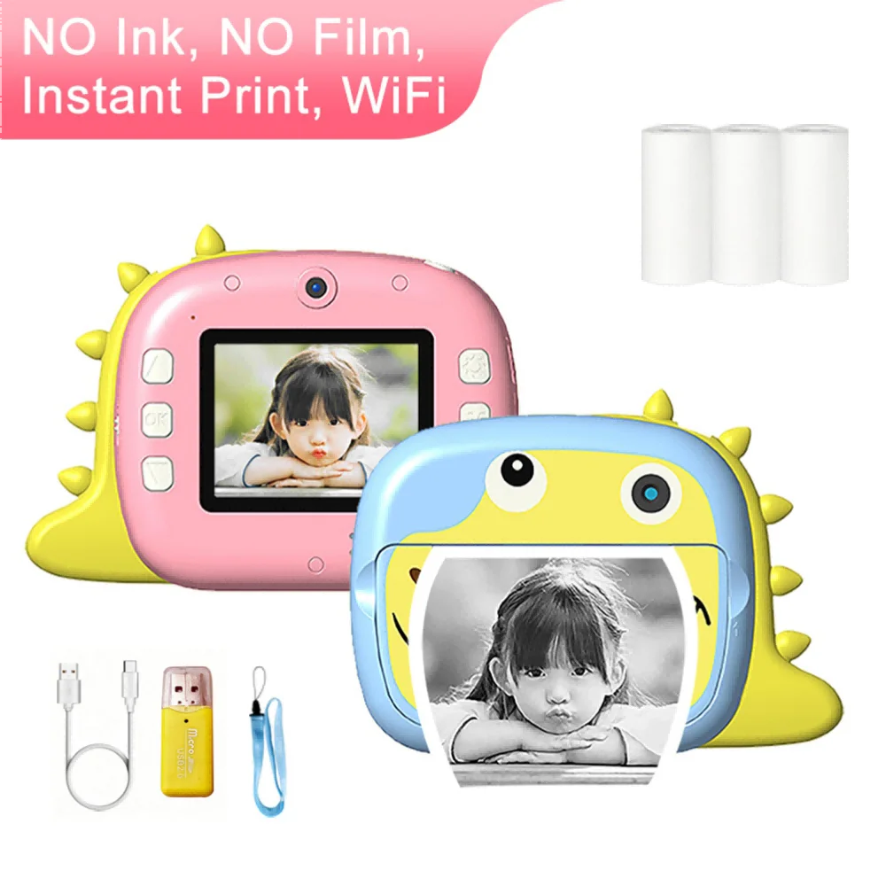Toys For Kids Video - Kinder-Digitalkamera 2,4 Zoll Mini Tragbare Sofortdruck-Kamera