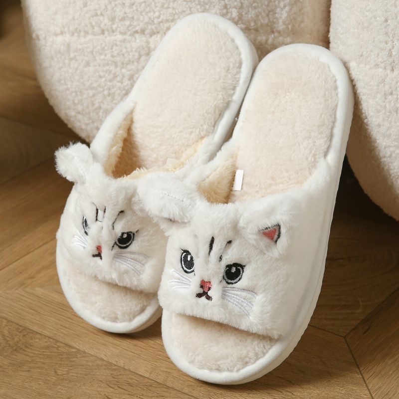 Soft Plush Doll - Niedliche Katzen-Plüsch-Flip-Flops für Damen und Herren,