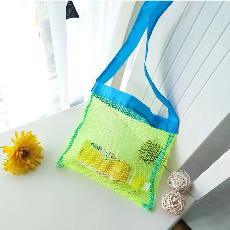 Kids Storage Toys - Kinder-Strandtasche aus Netzstoff, tragbar, für Badespielzeug,