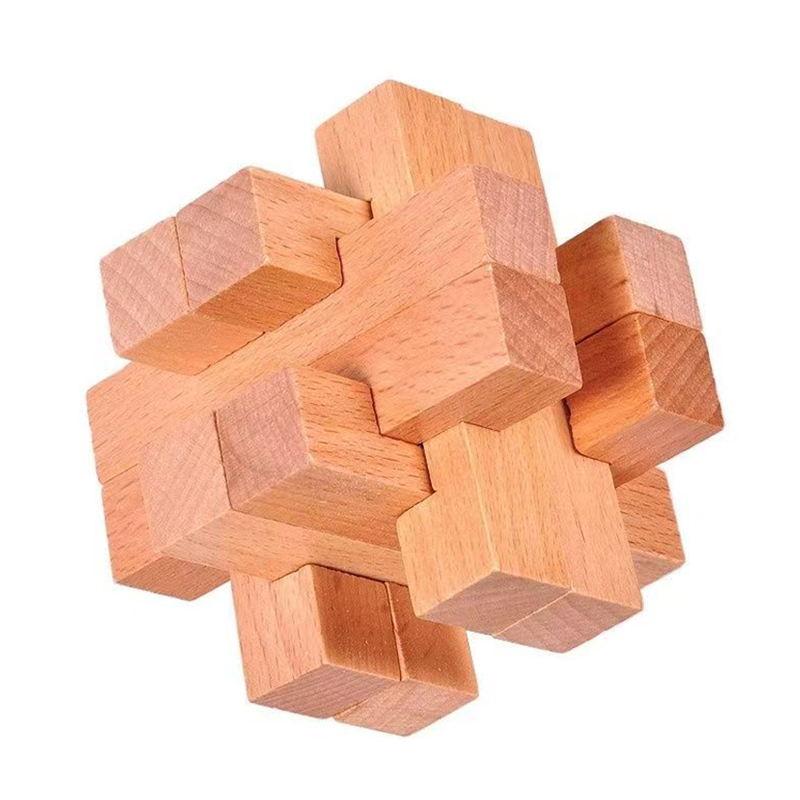 Wooden Puzzle Kids - Holz-Gehirnteaser für Erwachsene und Kinder, Luban-Schloss