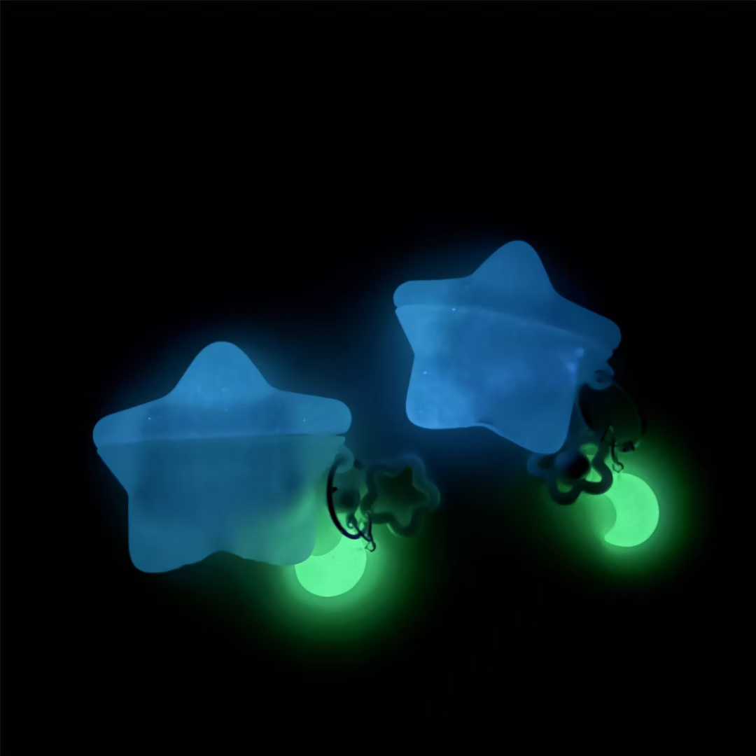 Glow In Dark Stars - Glow in Dark Star Silikon-Kopfhörerhülle, leuchtender