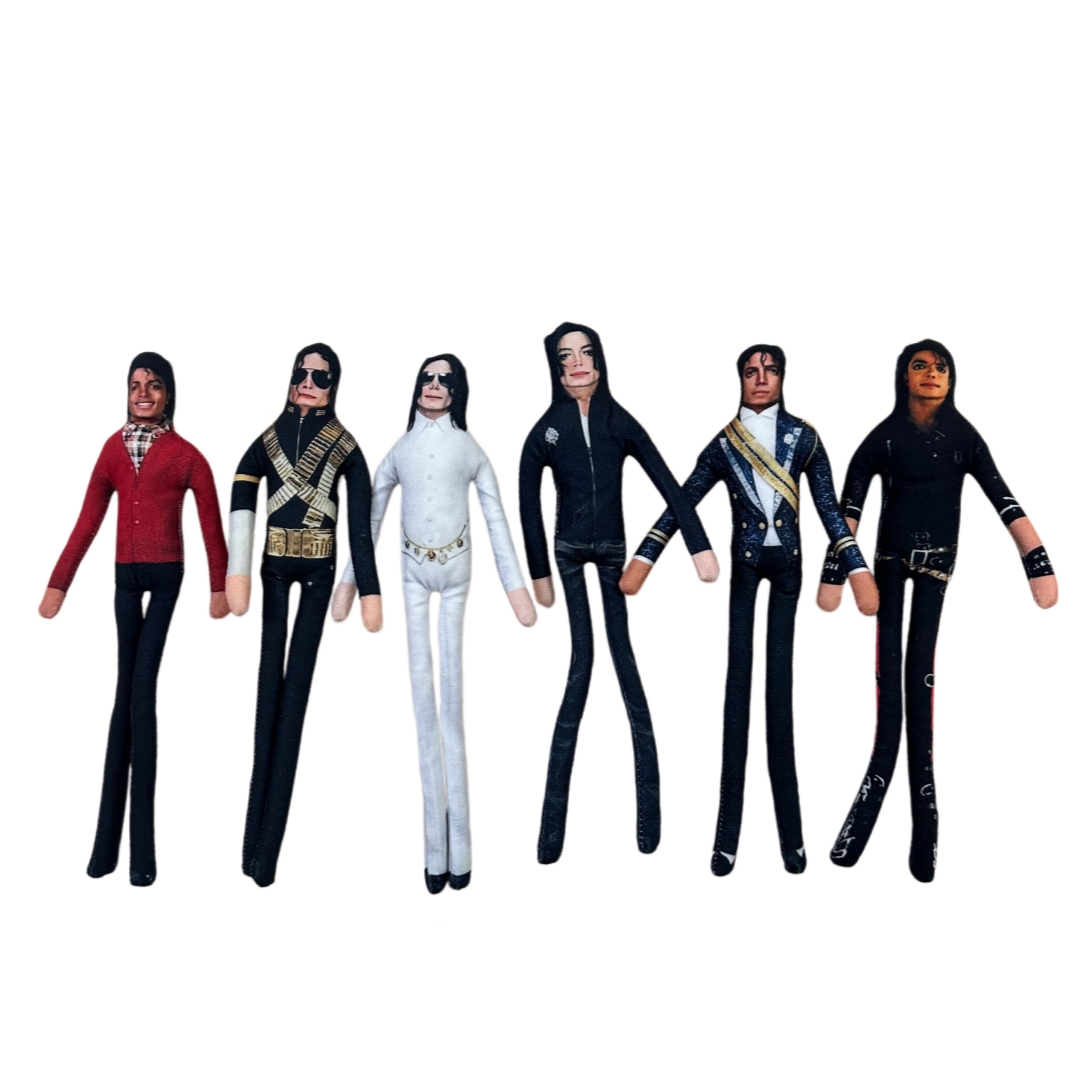 Soft Plush Doll - 1-6 Stück Michael Jackson Cosplay Requisiten-Puppe