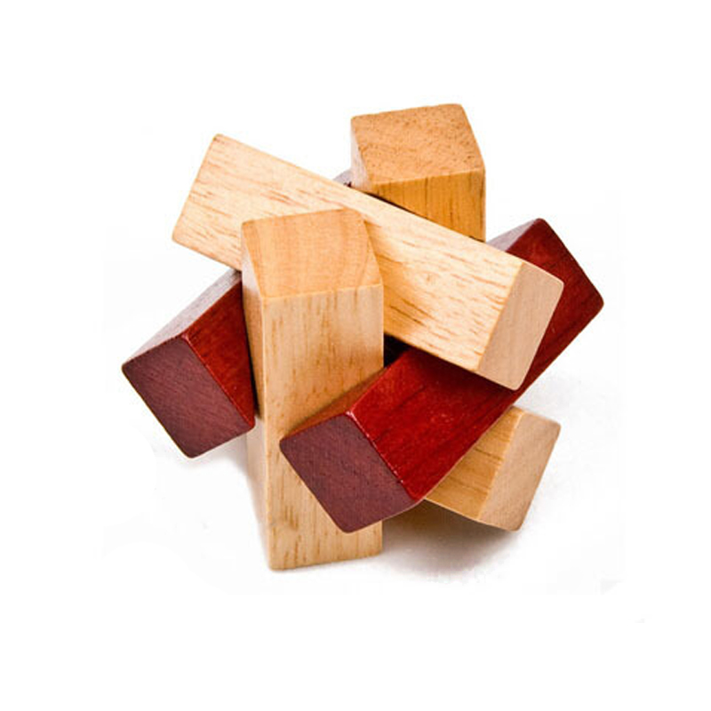 Wooden Puzzle Kids - Holzknoten-Puzzle Denksportaufgaben für Erwachsene und Kinder