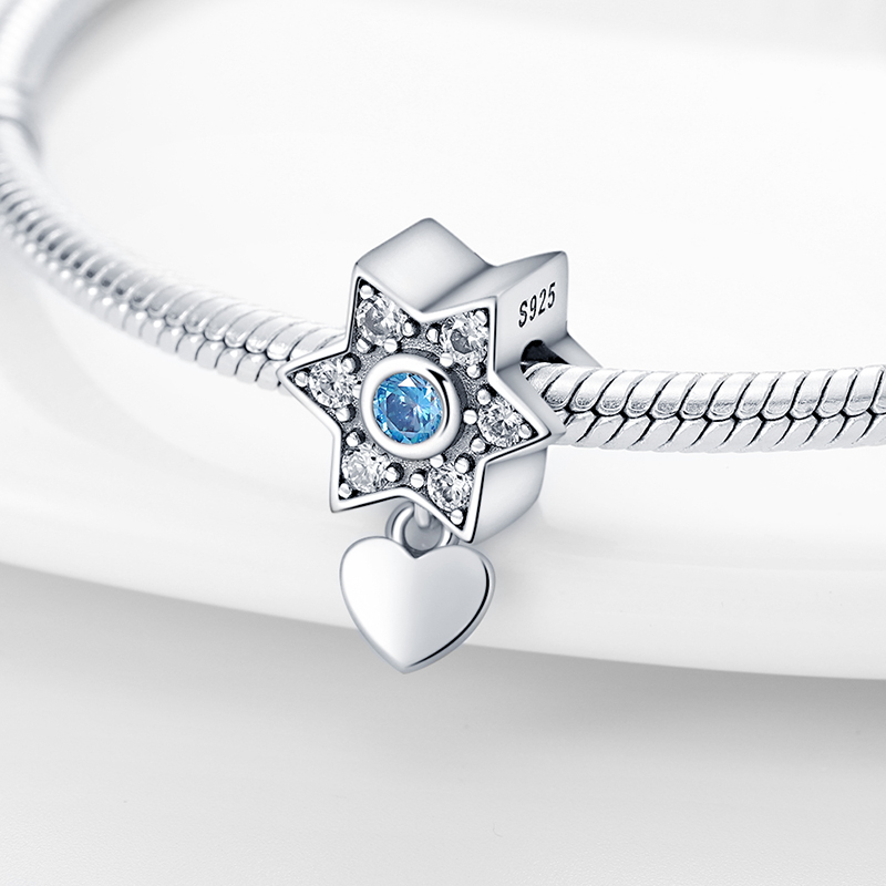Versilberte 925er Silber-Anhän – Glow In Dark Stars Bewertung und Preis