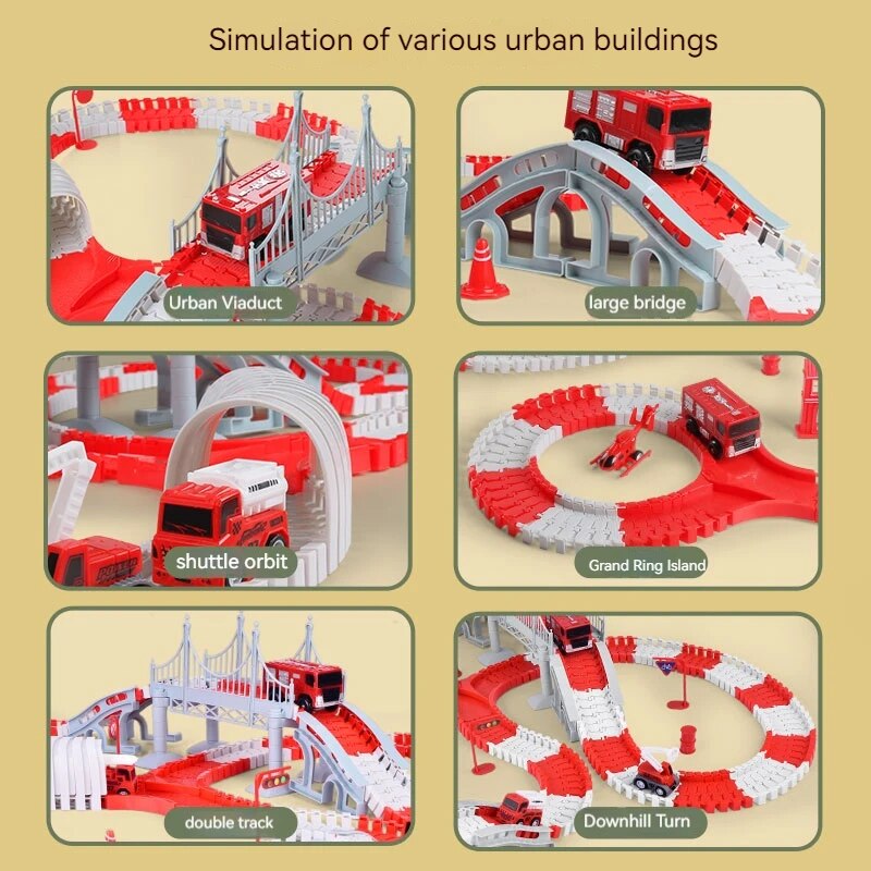 Feuerwehr auto Spur Montage Au – Toy Train Track Set Bewertung und Preis
