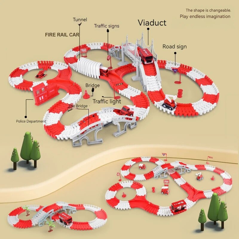 Feuerwehr auto Spur Montage Au – Toy Train Track Set Bewertung und Preis