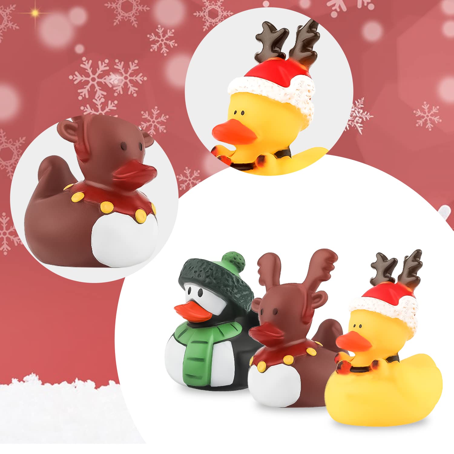 2/6/12 Stück Weihnachts-Gummie – Rubber Duck Bath Bewertung und Preis