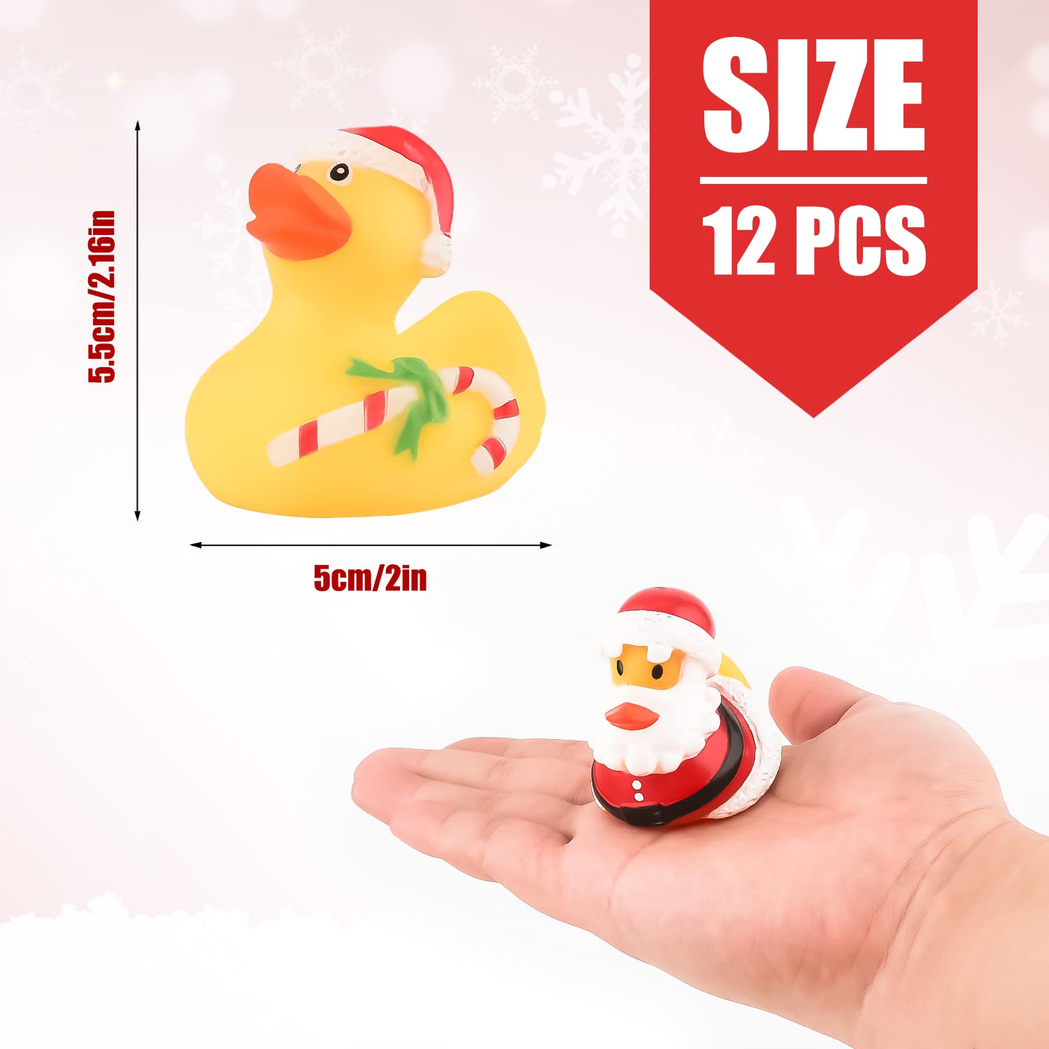 2/6/12 Stück Weihnachts-Gummie – Rubber Duck Bath Bewertung und Preis