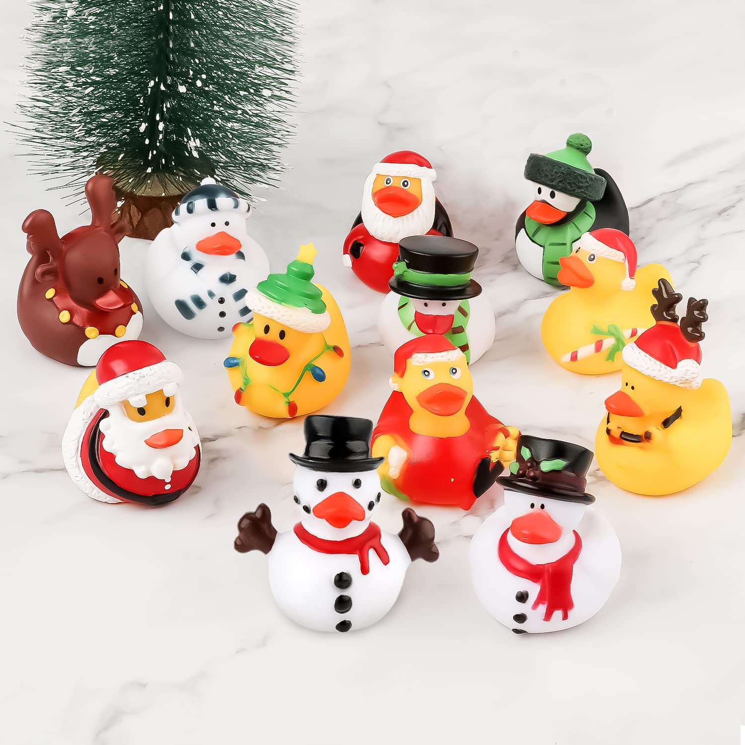2/6/12 Stück Weihnachts-Gummie – Rubber Duck Bath Bewertung und Preis