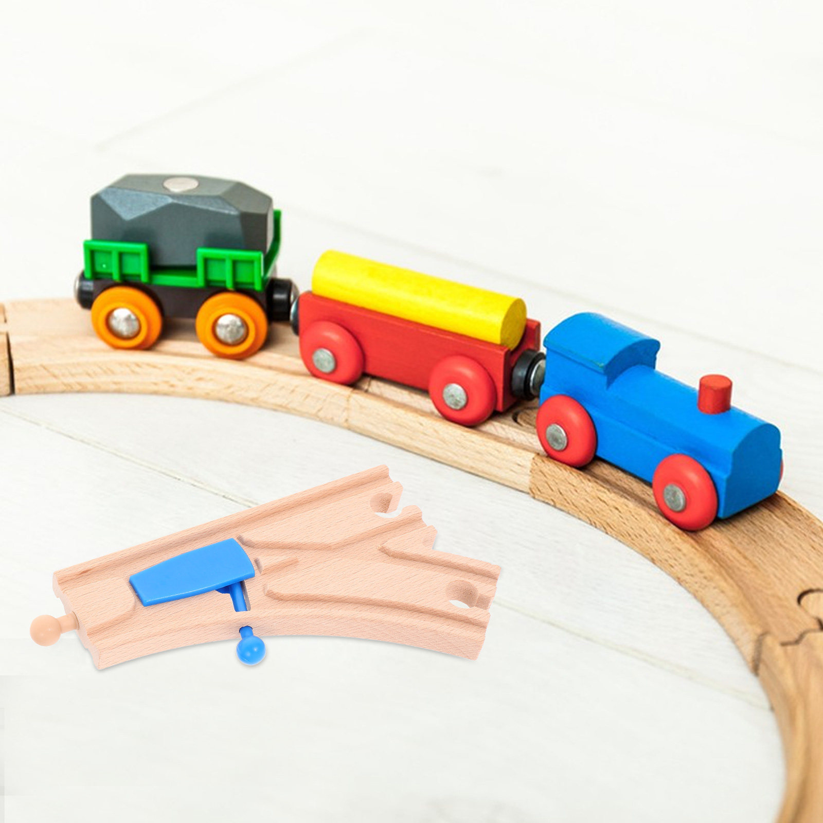 Holz-Eisenbahn-Set für Kinder, – Toy Train Track Set Bewertung und Preis