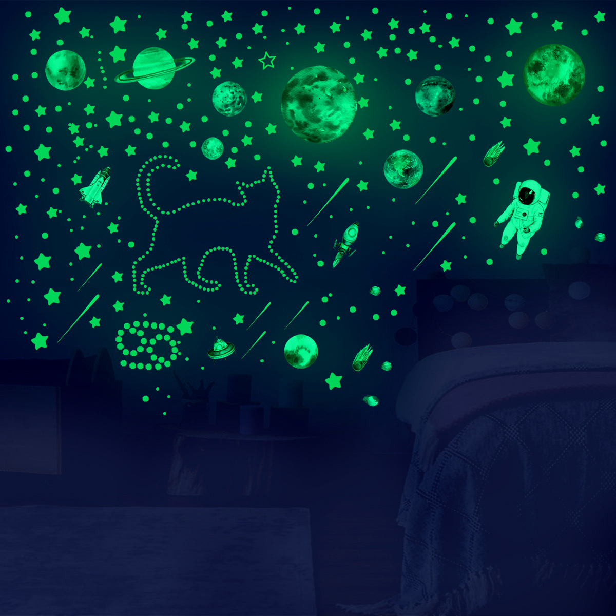 849 Stück im Dunkeln leuchtend – Glow In Dark Stars Bewertung und Preis