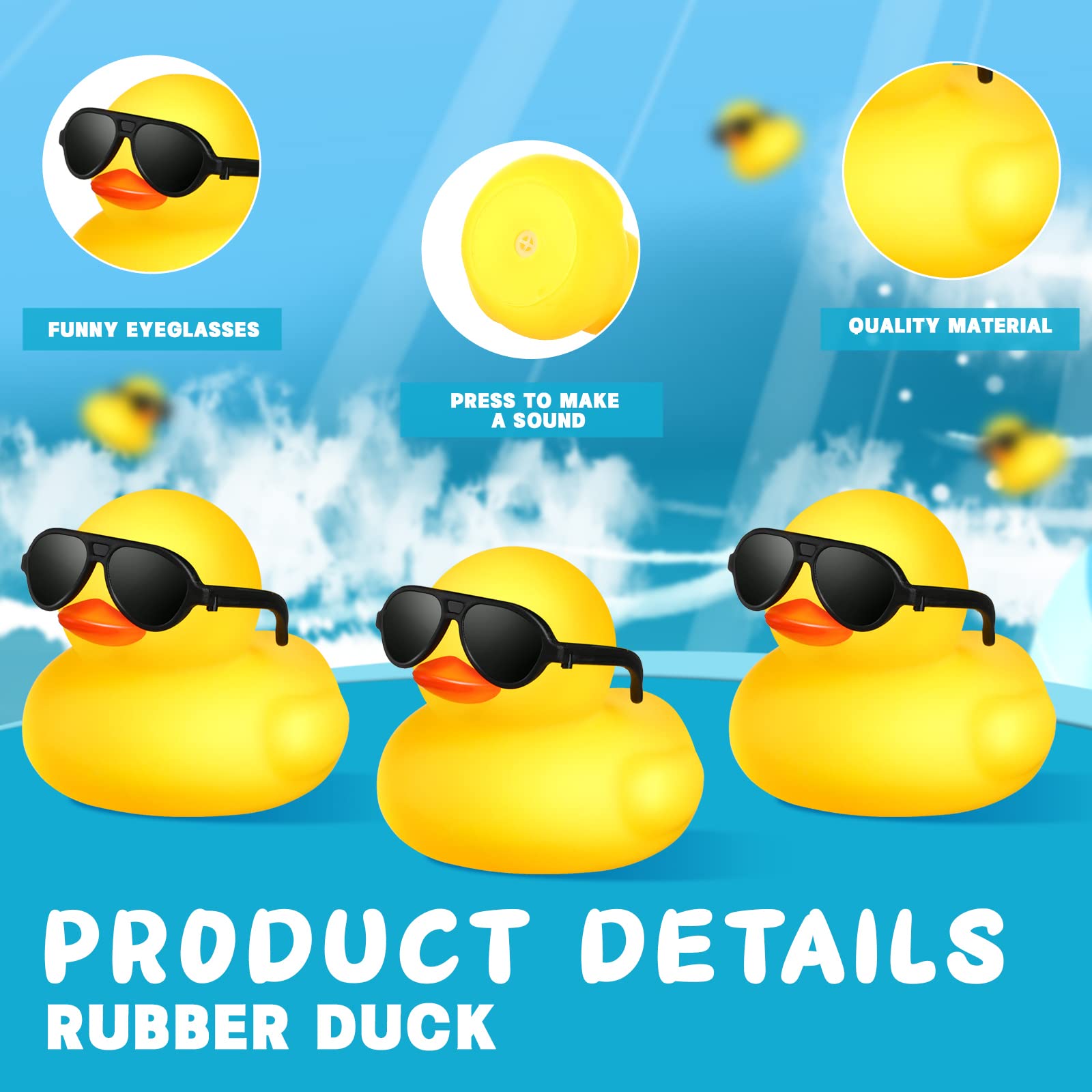 1–100 Stück gelbe Mini-Gummien – Rubber Duck Bath Bewertung und Preis
