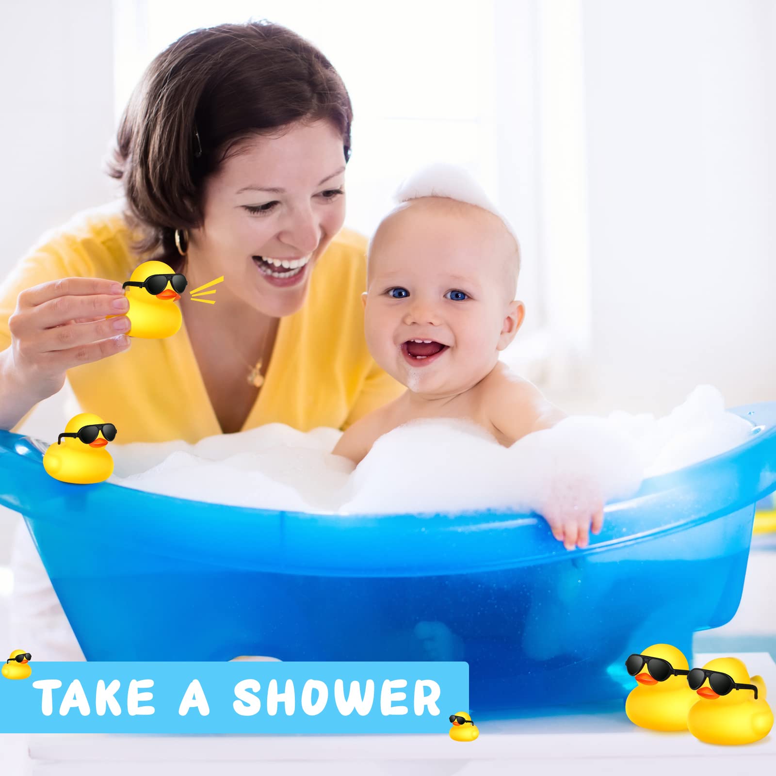 1–100 Stück gelbe Mini-Gummien – Rubber Duck Bath Bewertung und Preis