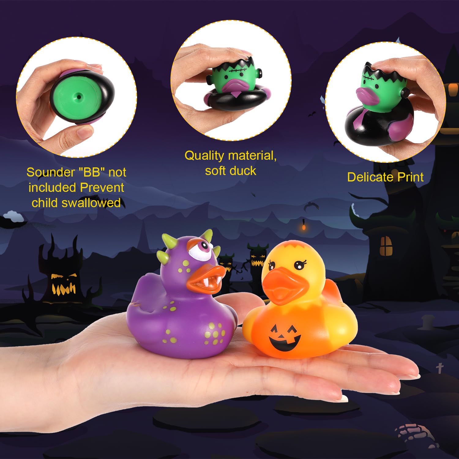 50/100 Stück Halloween-Gummien – Rubber Duck Bath Bewertung und Preis