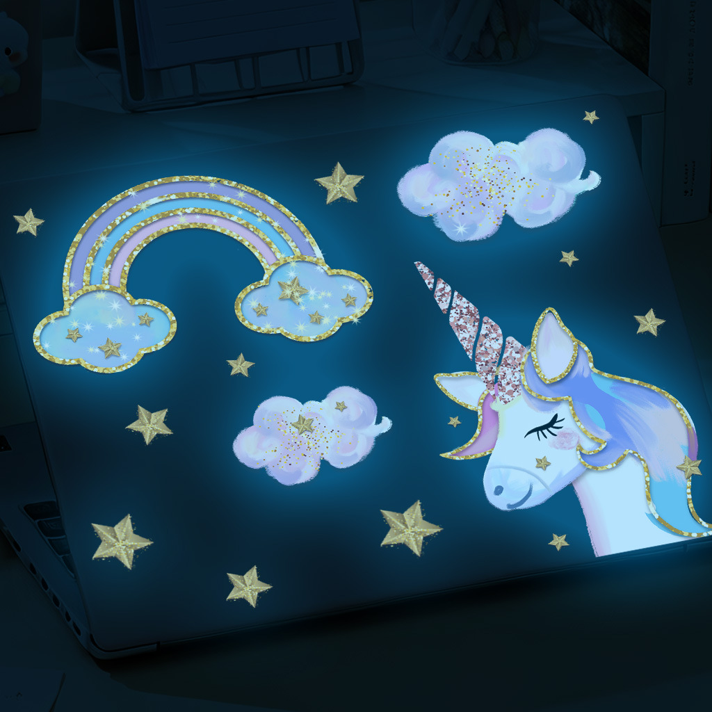 Leuchtende Einhorn-Regenbogen- – Glow In Dark Stars Bewertung und Preis