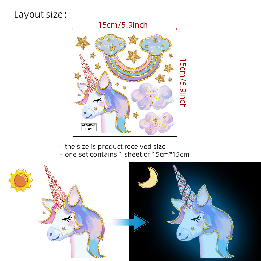 Leuchtende Einhorn-Regenbogen- – Glow In Dark Stars Bewertung und Preis