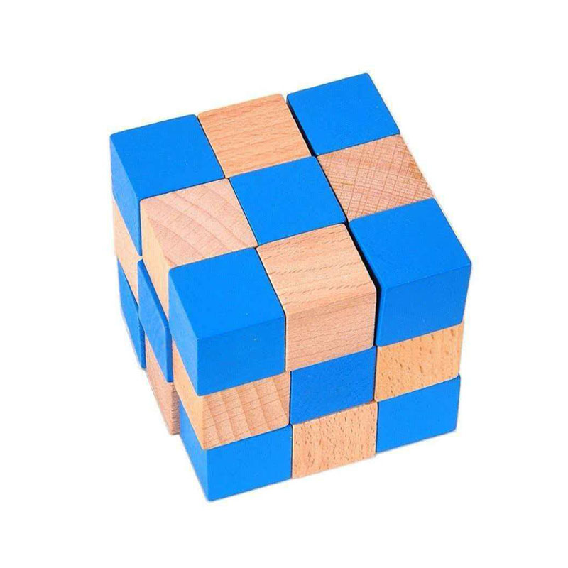 Quadratischer Schlangenwürfel  – Wooden Puzzle Kids Bewertung und Preis