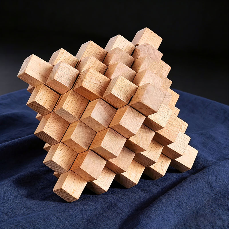 Schwieriges LuBan-Schloss in A – Wooden Puzzle Kids Bewertung und Preis