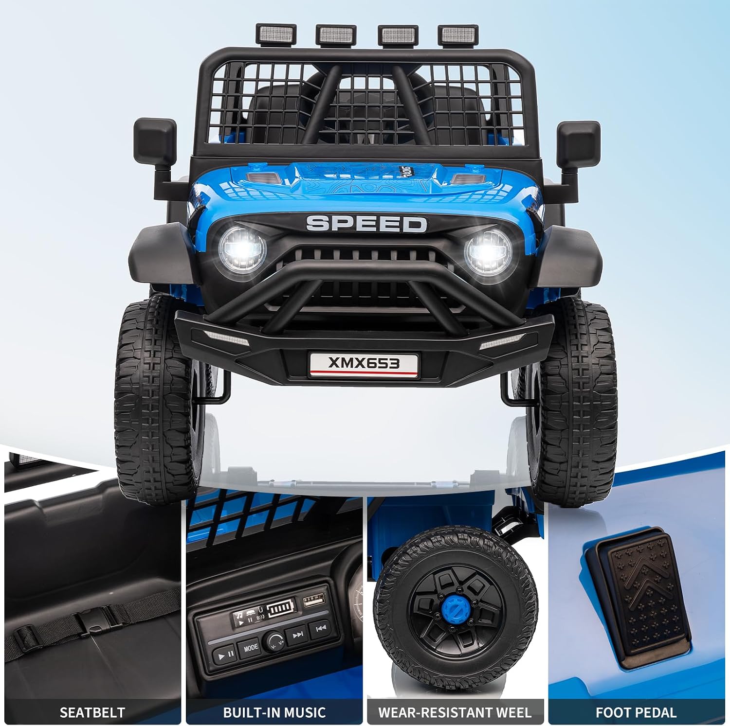 12V Kinder-Elektro-Einsitzer-J – Kids Toys Jeep Bewertung und Preis