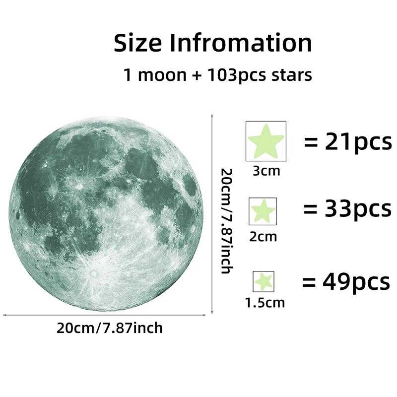 103 Stück leuchtende Mond- und – Glow In Dark Stars Bewertung und Preis