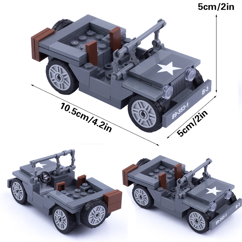 MOC WW2 Military US Figuren Wi – Kids Toys Jeep Bewertung und Preis