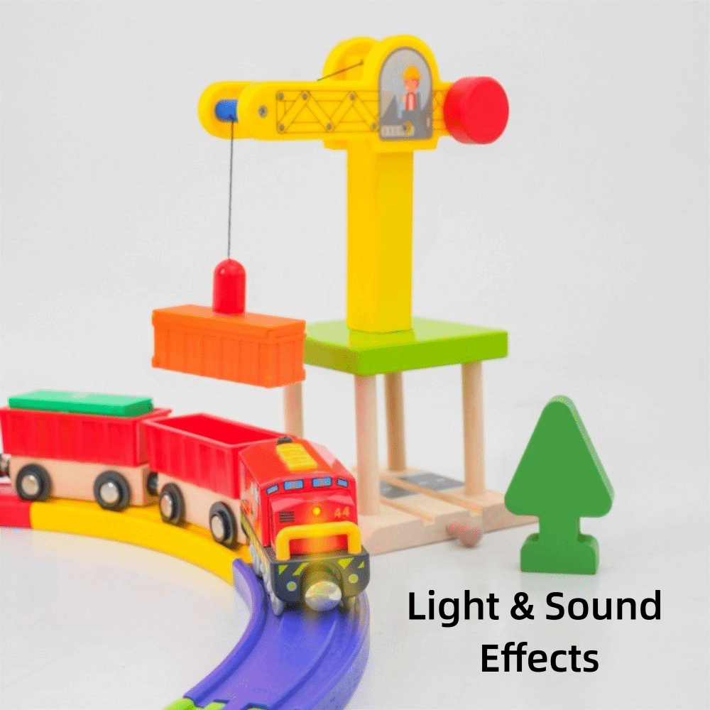 Licht- und Soundeffekte Holzei – Toy Train Track Set Bewertung und Preis