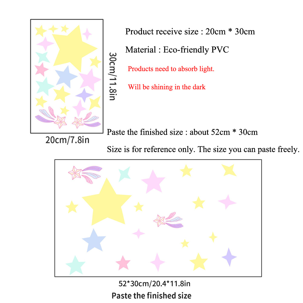 Bunte Sterne leuchtende Wandau – Glow In Dark Stars Bewertung und Preis