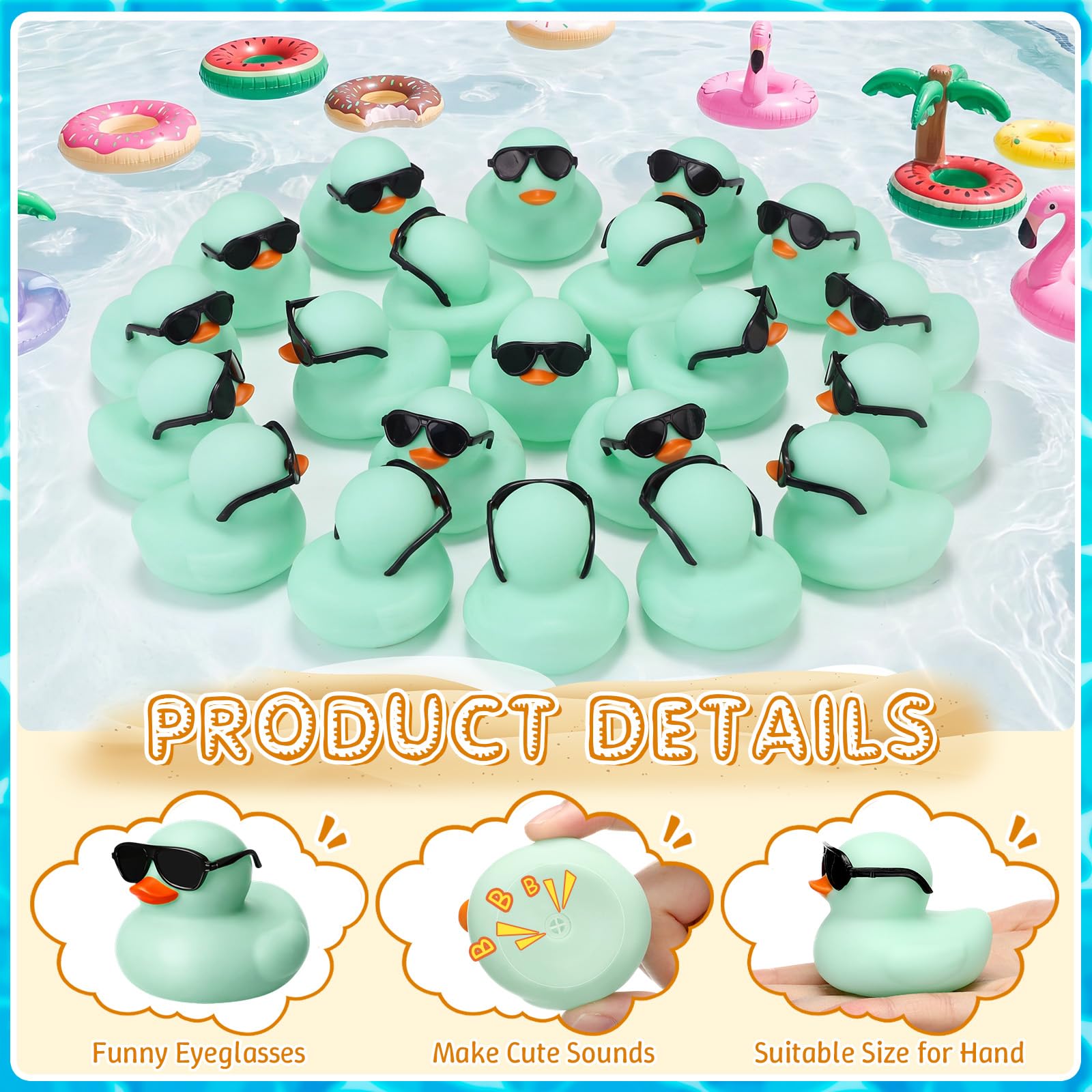 10-100 Stück Grüne Mini-Gummi- – Rubber Duck Bath Bewertung und Preis