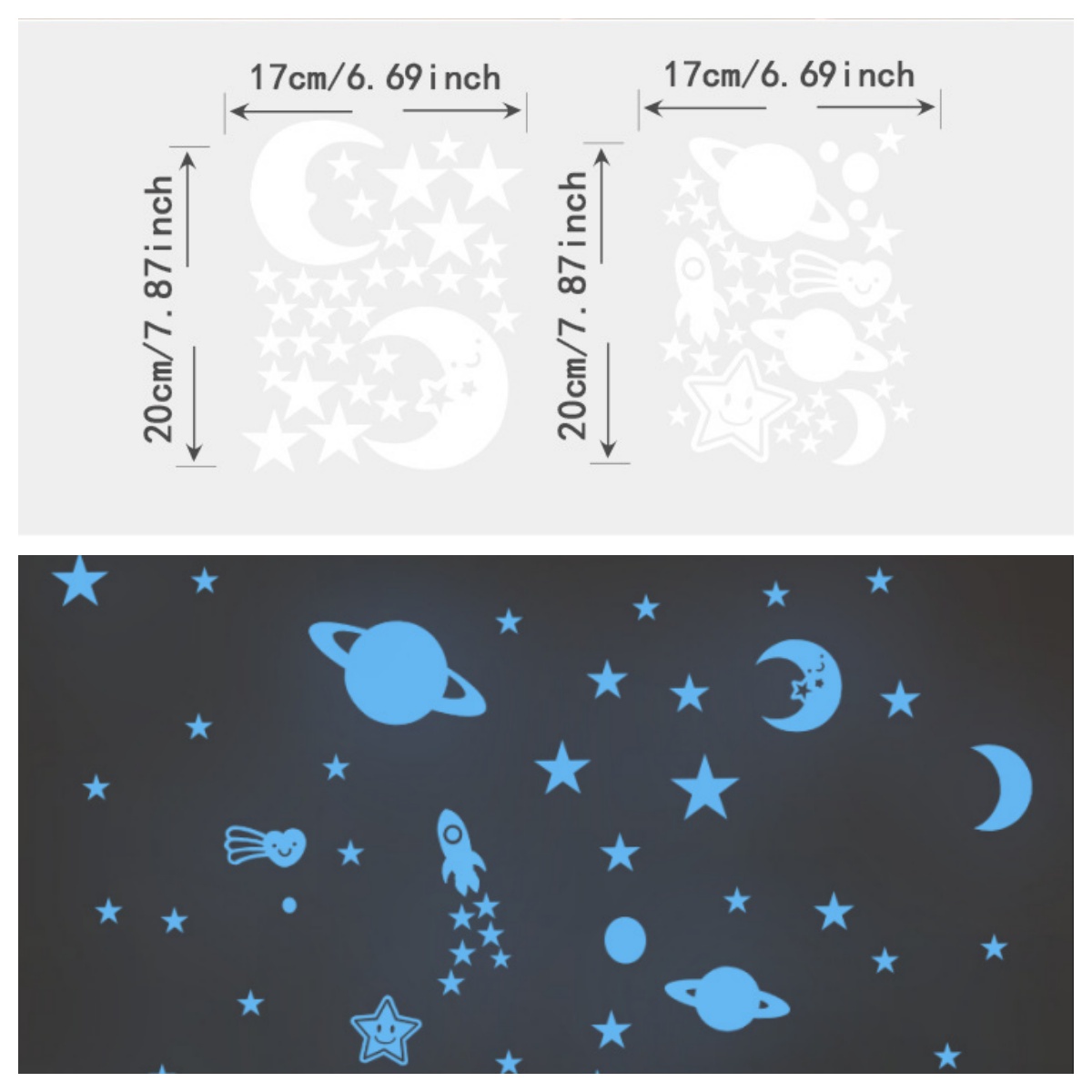 2 Stück/Set leuchtende Wandauf – Glow In Dark Stars Bewertung und Preis